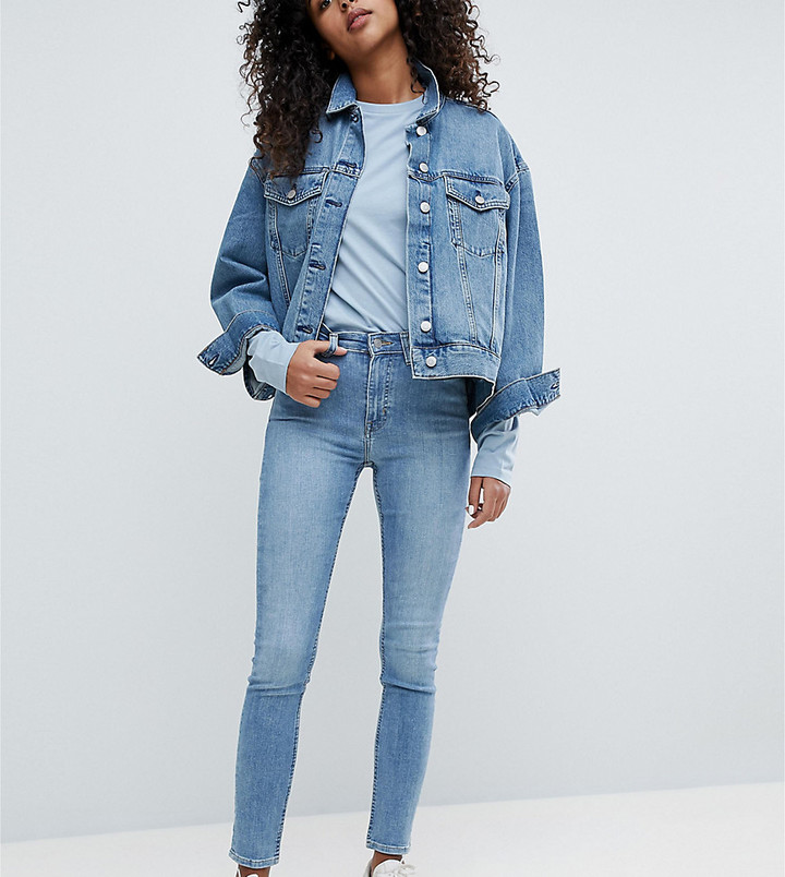 weekday thursday high waist skinny jeans