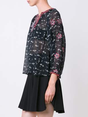 Ulla Johnson floral print peasant blouse