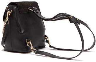 Chloé Faye Suede And Leather Small Backpack - Womens - Black