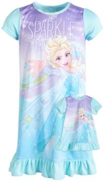 LTB Frozen Little & Big Girls Sparkle Nightgown & Doll Nightgown
