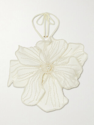PatBO Linen Bralette Top in White