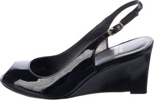 Stuart Weitzman Patent Leather Slingback Pumps