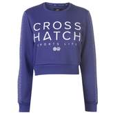 Thumbnail for your product : Crosshatch Womens Clio Cropped Sweater Crew Jumper Pullover Long Sleeve Neck