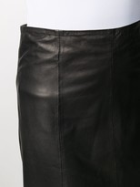 Thumbnail for your product : P.A.R.O.S.H. High-Waisted Leather Skirt