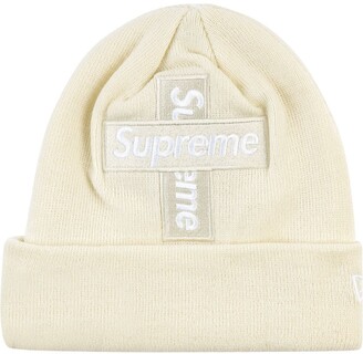 Supreme New Era Cross Box Logo beanie hat