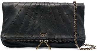 Zadig & Voltaire Rock leather clutch bag