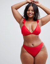 Thumbnail for your product : Unique21 Hero bikini with frill detail
