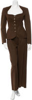 Thumbnail for your product : Alaia Wool-Blend Wide-Leg Pantsuit