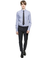Thumbnail for your product : Dolce & Gabbana Square Jacquard Stretch Cotton Shirt