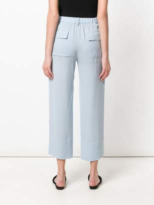 Theory cropped straight-leg trousers