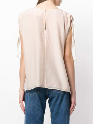 Semi-Couture Semicouture shoulder tie blouse