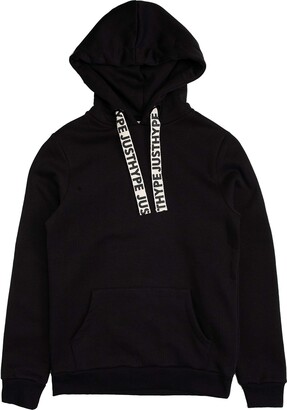 Hype BLACK DRAWCORD WOMEN'S PULLOVER HOODIE Size: 12