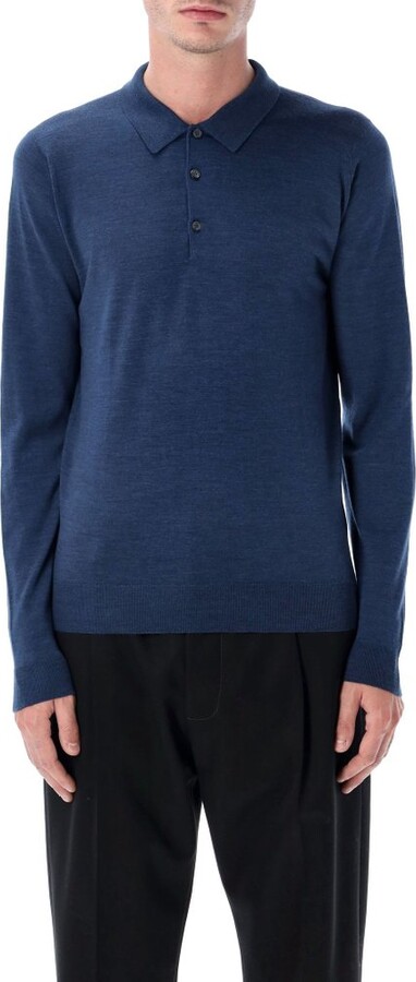 John Smedley Belper Long-Sleeve Polo Shirt
