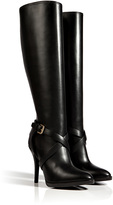 Thumbnail for your product : Ralph Lauren Collection Leather Concord High Heel Boots in Black