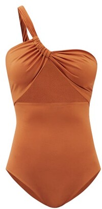 Sara Cristina Narcissus One-shoulder Swimsuit - Orange