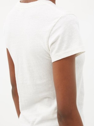 RE/DONE 1960s Cotton-mélange T-shirt - Ivory