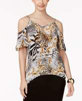 Thumbnail for your product : Thalia Sodi Cold-Shoulder Necklace Top, Created for Macy's