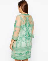 Thumbnail for your product : ASOS CURVE Premium Embroidered Dress