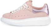 Thumbnail for your product : Alexander McQueen Leather Platform Low-Top Sneaker, Light Pink