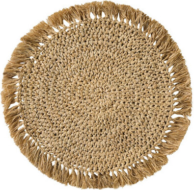 Split P Raffia Charger Set of 4