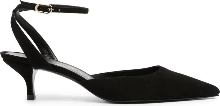 Stuart Weitzman Barelythere 50mm suede pumps
