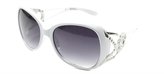 Thumbnail for your product : XOXO Gotham White Fashion Sunglasses Grey Gradient Lens
