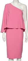 Thumbnail for your product : Roland Mouret Pink Crepe One Shoulder Amaral Dress M