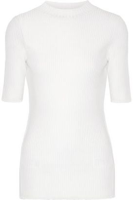 3.1 Phillip Lim Cutout Ribbed Wool-Blend Top