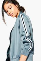 Thumbnail for your product : boohoo Holly Fit Sports Luxe Bomber Jacket