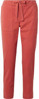 Thumbnail for your product : Hatch Nina Cropped Twill Pants - Coral