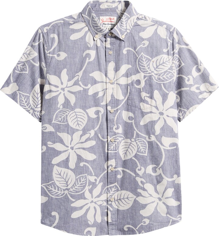 Reyn Spooner Tiare Pareau Floral Cotton Button-Down Shirt