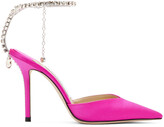 Thumbnail for your product : Jimmy Choo Pink Saeda 100 Heels