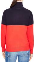 Thumbnail for your product : Sandro Vega Color-Block Half-Zip Sweater
