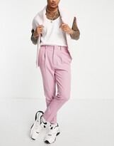 Thumbnail for your product : ASOS DESIGN Tapered Smart Pants In Dusky Pink