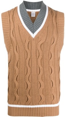 sleeveless v neck jumper mens