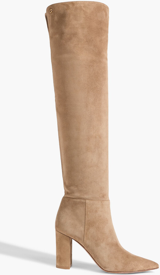 Gianvito Rossi Piper 85 suede over-the-knee boots