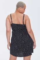 Thumbnail for your product : Forever 21 Plus Size Spotted Dual-Strap Cami Dress