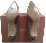 Thumbnail for your product : Miu Miu Silver Leather Heels