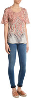 Thumbnail for your product : Mes Demoiselles Printed Silk Top