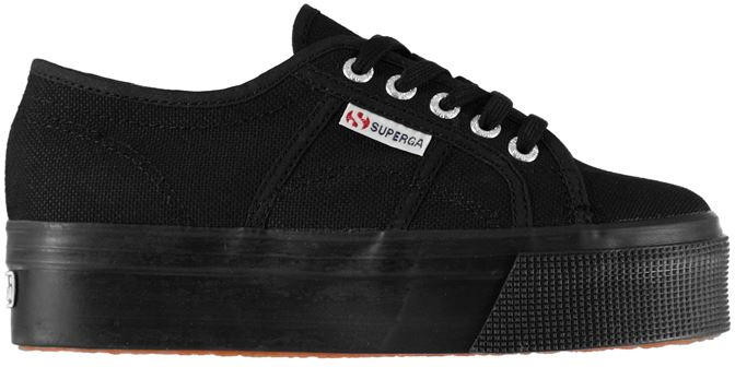 superga platform black