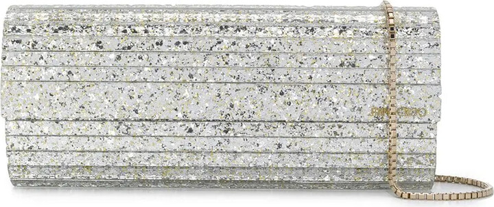 Jimmy Choo Sweetie glitter clutch