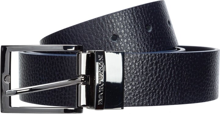 emporio armani logo belt