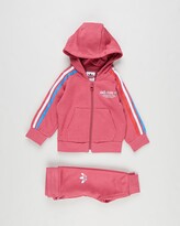 Thumbnail for your product : adidas Pink Sweatpants - Adicolour Full-Zip Track Set - Kids - Size 9-12 months at The Iconic