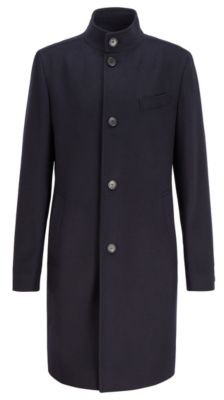 HUGO BOSS Slim-fit coat in virgin wool and cashmere - ShopStyle