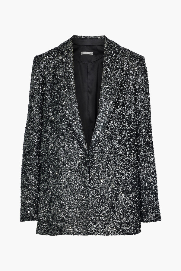 alice and olivia sequin jacket