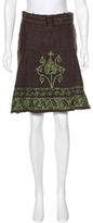 Thumbnail for your product : Paul Smith Embroidered Wool Skirt