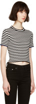 Thumbnail for your product : Proenza Schouler Black & White Cropped T-Shirt