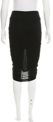 Helmut Lang High-Waist Ruched Skirt w/ Tags