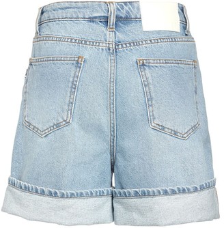 MSGM Cotton Denim Shorts