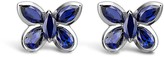 Thumbnail for your product : Pragnell 18kt White Gold Sapphire Butterfly Stud Earrings